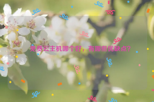 免费云主机哪个好，有哪些优缺点？