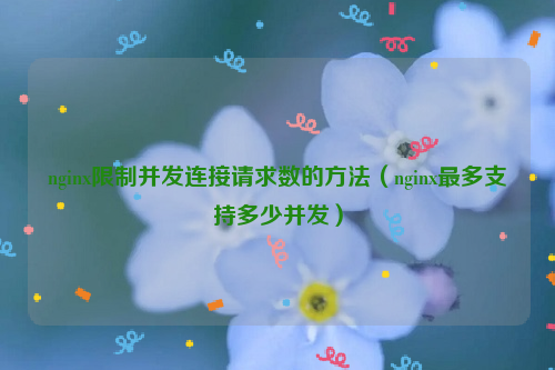 nginx限制并发连接请求数的方法（nginx最多支持多少并发）