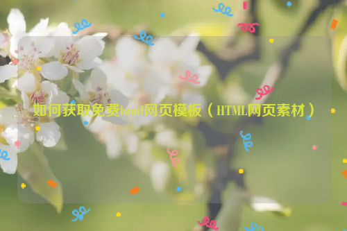 如何获取免费html网页模板（HTML网页素材）