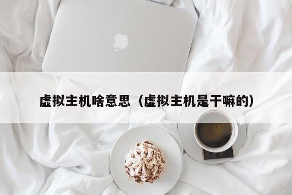 虚拟主机啥意思（虚拟主机是干嘛的）